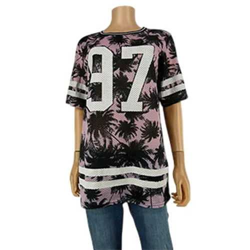 T-shirt imprim noir et blanc - taille L - mim - Modalova
