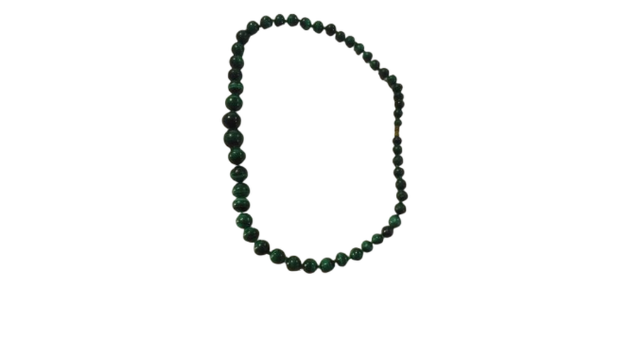 Collier de perles en malachite - Label Emmaus - Modalova