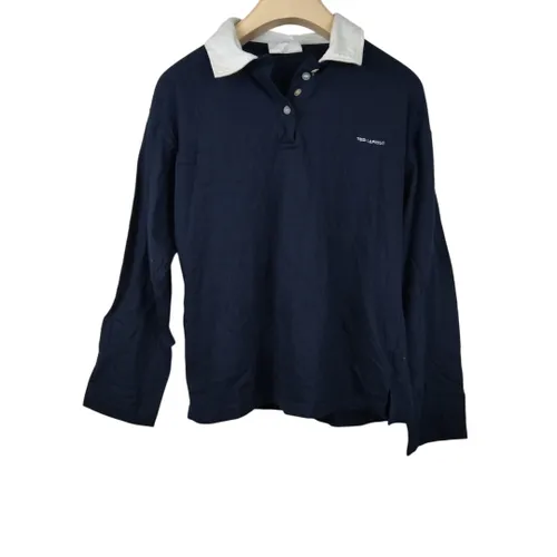 Haut fonc  col blanc 100% coton - Taille 42/44 - ted lapidus - Modalova