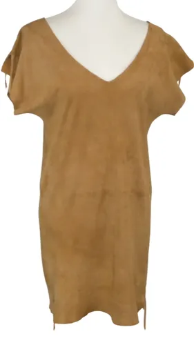 Robe marron en cuir daim sud - gas - Modalova