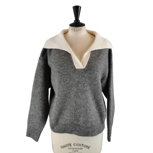 Pull en maille TM(estime) gris - Label Emmaus - Modalova