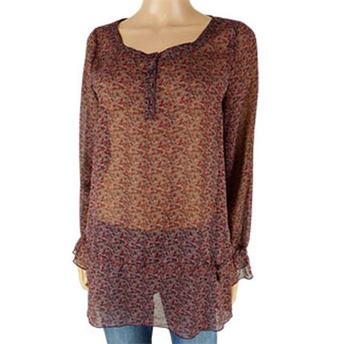 Blouse bordeaux et rose  fleurs - Taille 42 - kwoman - Modalova