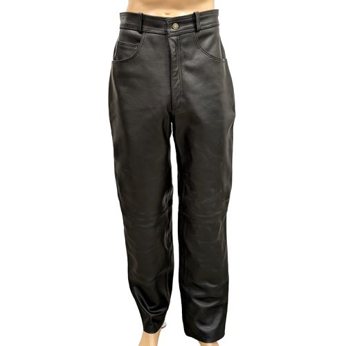 Pantalon T 44 en cuir de vachette Moto Biker Rock - strada - Modalova