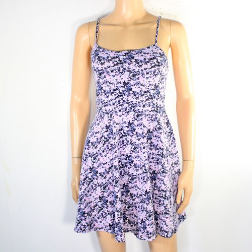 Robe Fleuris Lilas & Noire Taille S - divided h&m - Modalova