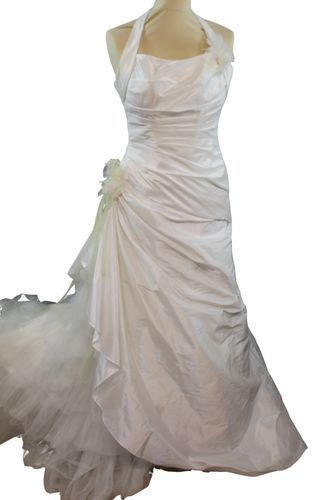 Robe de mariée blanche en polyester et tulle taille 36 - Label Emmaus - Modalova