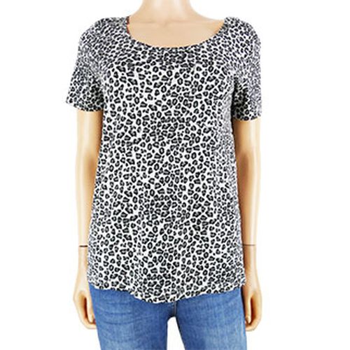 T-shirt manches courtes imprim lopard et noir -- - Taille 38/40 - tissaia - Modalova