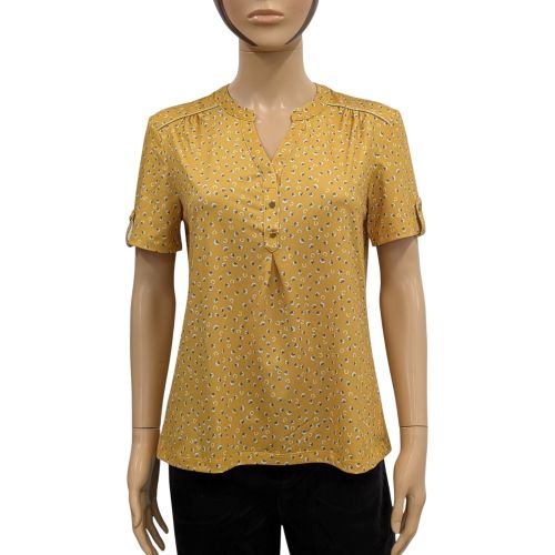 Top Polo T 38/40 Tunique imprime ocre - damart - Modalova
