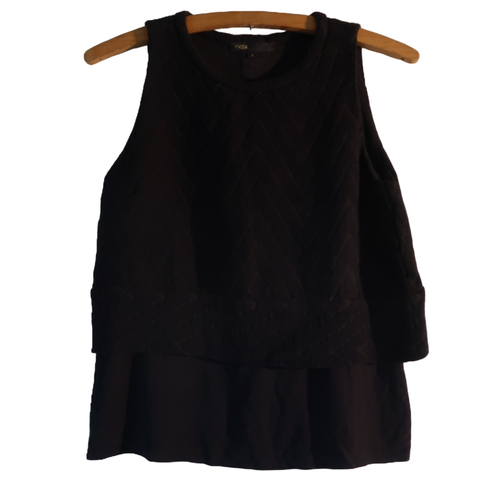 Top noir "Maje" court - Taille 1 - maje - Modalova