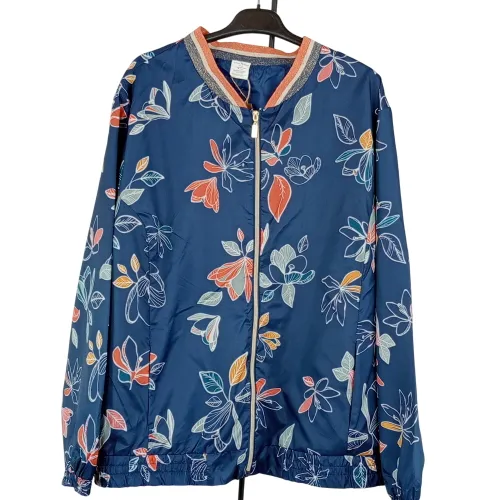 Veste lgre de la marque manches longues de couleur marine taille 7XL (54/56) - nathalie andersen - Modalova