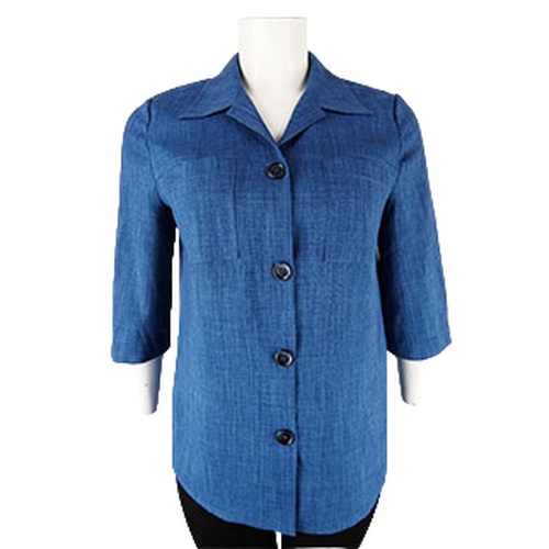 Chemisier bleu - femme - taille 46 - Label Emmaus - Modalova