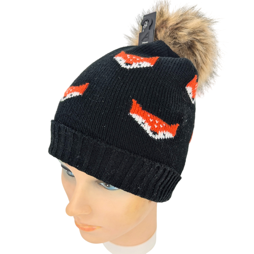 Bonnet imprim renard avec pompon en fausse fourrure T.U - ardene - Modalova