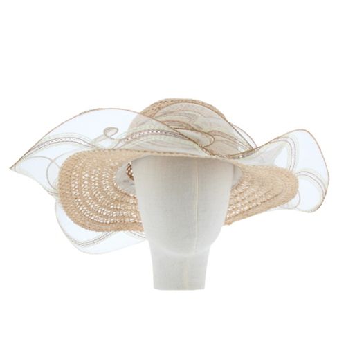 Chapeau en paille beige - taille 52cm - Label Emmaus - Modalova