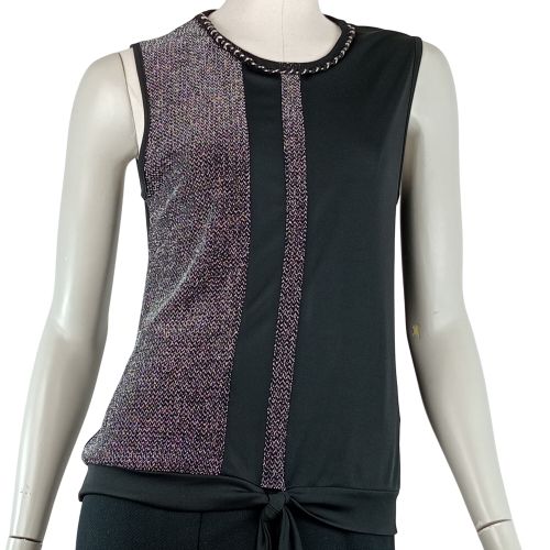 Haut - semi transparent - marque - sans manches - couleur - taille M/L (38/40) - Clara Vitti - Modalova