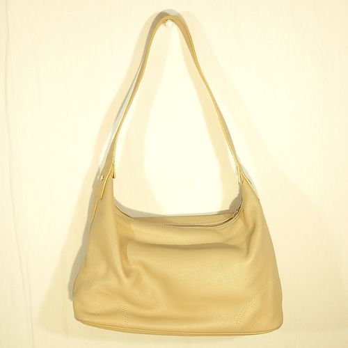 Sac à main en cuir beige - longchamp - Modalova