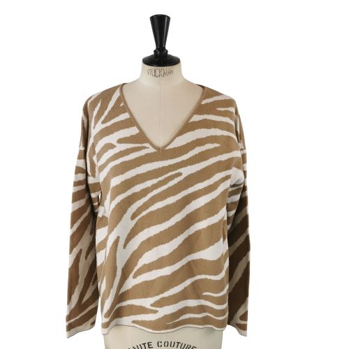 Pull en maille TM(estime) zbre - Label Emmaus - Modalova