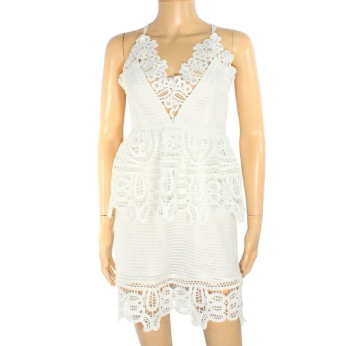 Robe Blanche Dentelle M Taille 36 - Label Emmaus - Modalova