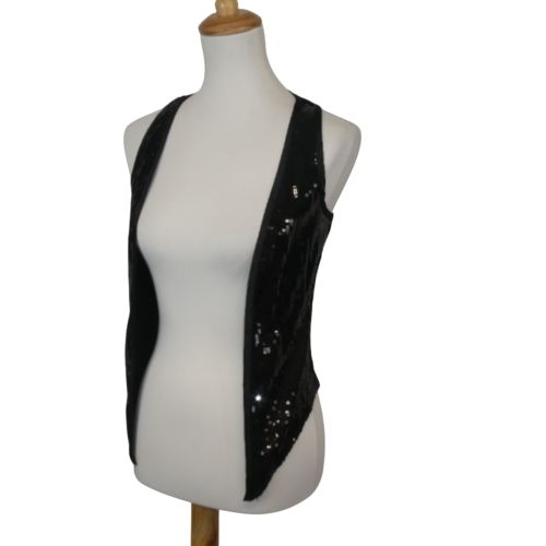 Gilet Paillette Noir - Pinkie -S - Label Emmaus - Modalova