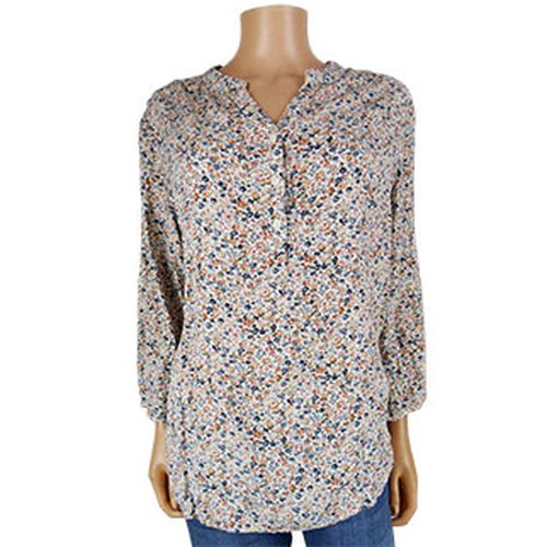 Blouse blanche  fleurs - Christy - taille 2 - Label Emmaus - Modalova