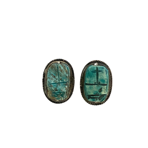 Boucles d'oreilles scarab gyptien - Label Emmaus - Modalova