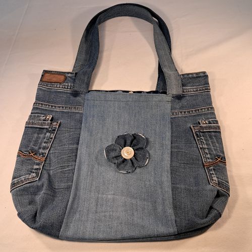 Sac  main en jeans - Label Emmaus - Modalova