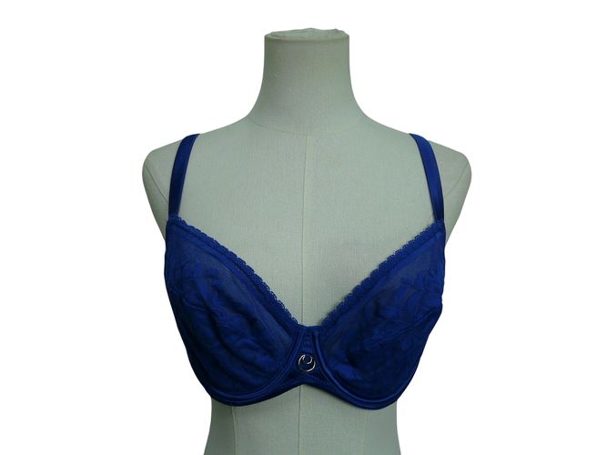 Soutien-gorge dentelle - rougegorge - Taille 90D - Label Emmaus - Modalova