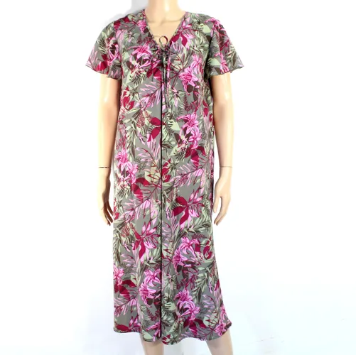 Robe Longue Fleurie Violet Taille 58 - daxon - Modalova