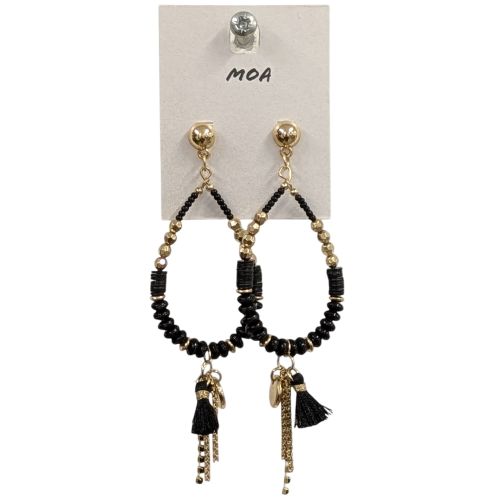 Boucles d'oreilles neuves bijou perles et dores - moa - Modalova