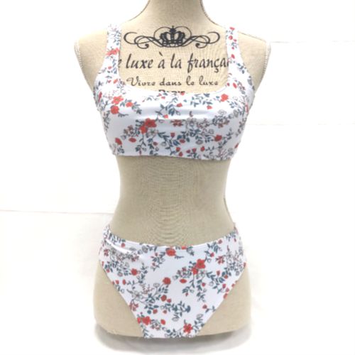 Maillot de bain 2 pices- -  fleurs - fleuri - brassire taille M - bas taille L - shein - Modalova