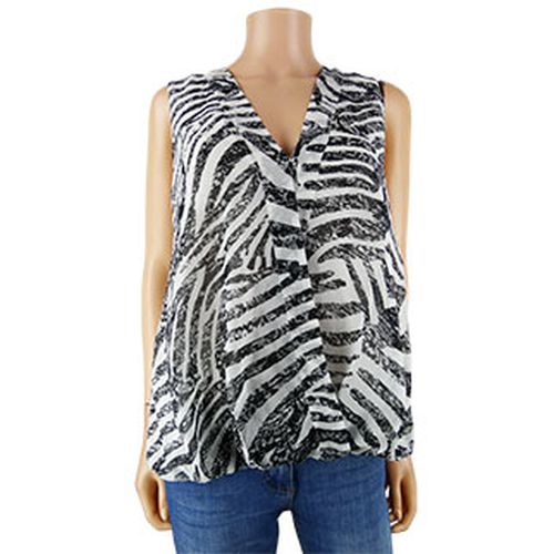 Blouse blanche et noire  rayures - Taille 44 - h&m - Modalova