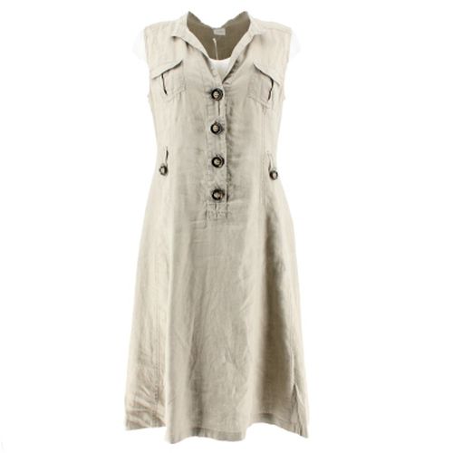 Robe beige sans manches - taille 42 - camaeu - Modalova