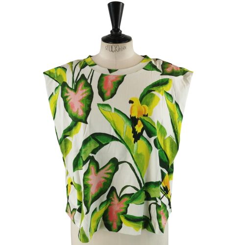 T-shirt Off-white summer foliage TM (estime) - Label Emmaus - Modalova