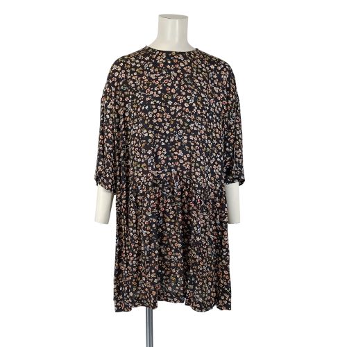 Robe Tommy Jeans fleurie taille S manches 3/4 fluide A3684 - Tommy Hilfiger - Modalova