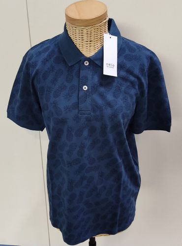 Polo bleu  motifs ananas-CELIO-XS - celio - Modalova