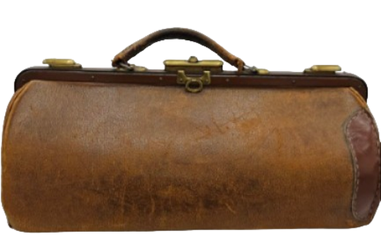 Valise de Mdecin en Cuir Vintage - Label Emmaus - Modalova