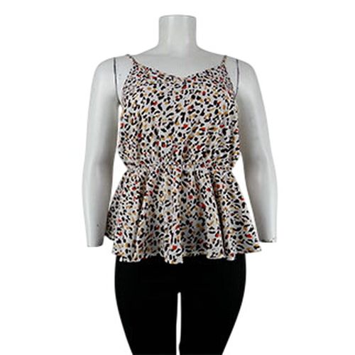 Blouse blanche imprime - Taille XXL - shein curve - Modalova