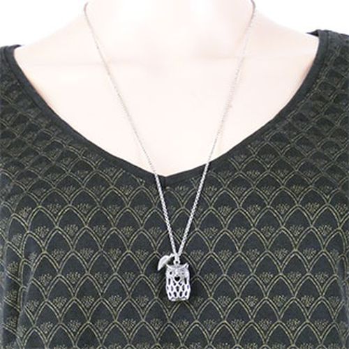 Collier sautoir  pendentif hibou - Label Emmaus - Modalova