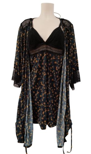 Ensemble de nuit chic 2 pièces : Nuisette & Kimono en dentelle / PEP&CO taille 38 - Etam - Modalova