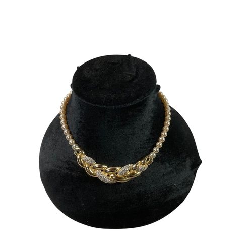 Collier de perle dor ras de cou - Label Emmaus - Modalova
