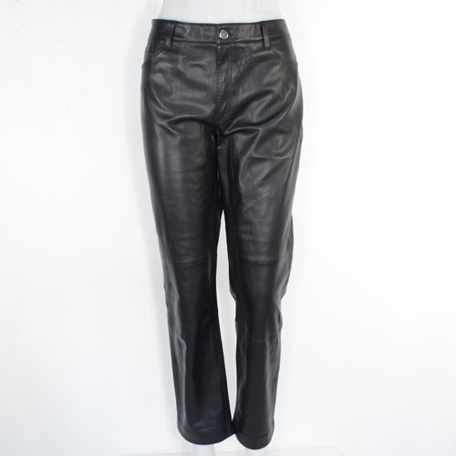 Pantalon Noir Simili Cuir Taille 42 - mng - Modalova