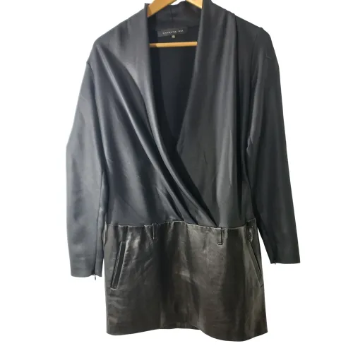 MINI ROBE EN CUIR ET TISSU BARBARA BUI DE COULEUR TAILLE 40 - Label Emmaus - Modalova