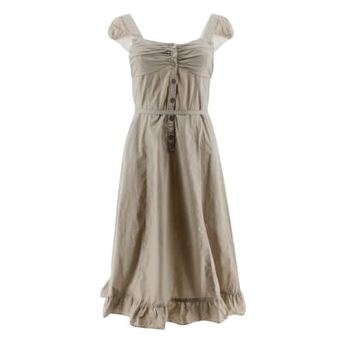 Robe beige - Taille 38 - tex - Modalova