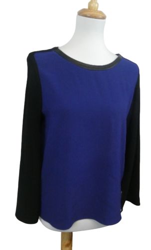 Maje - Cardigan bleu/noir - T2 - maje - Modalova