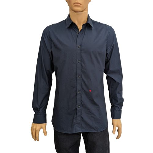 Chemise T 42/16 en cotonnade marine - moschino - Modalova