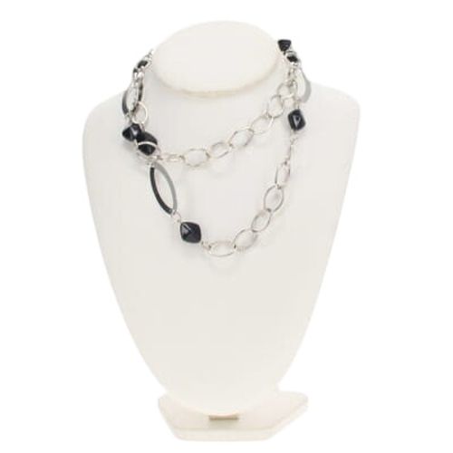 Lot collier avec perles noires et bague - Label Emmaus - Modalova