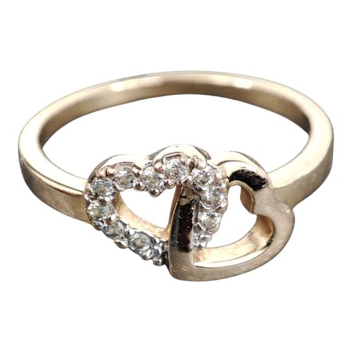 Bague "Curs entrelacs" plaque or - taille 53 - Label Emmaus - Modalova