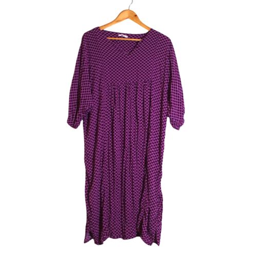  Robe - 38/40 - Violette Fluide & Gomtrique  - monoprix - Modalova