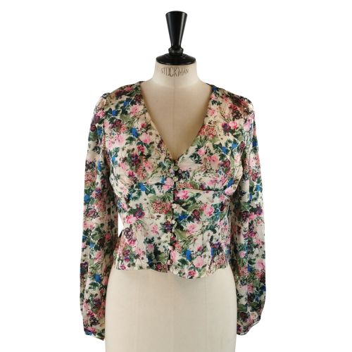 Blouse – Indefeir – Taille S (FR) (estimée) – floral – Coupe cintrée – Bohème romantique fleuri - Label Emmaus - Modalova