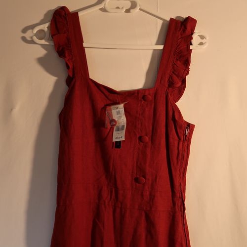 Robe en lin Etam rouge - Taille 34 - etam - Modalova