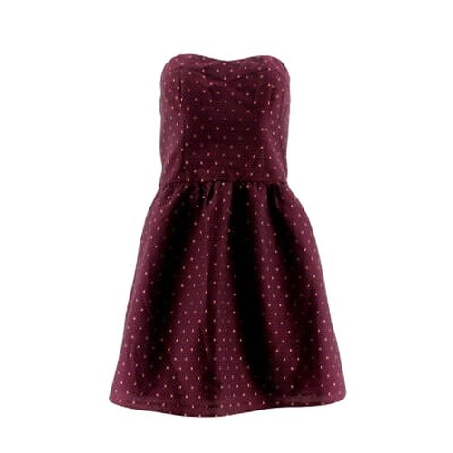 Robe violette et noire imprime sans manches - Taille 38 - cache cache - Modalova
