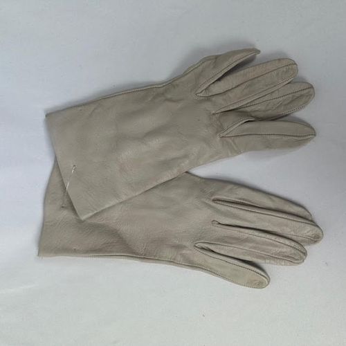 Paire de gants femme, cuir, beige - Label Emmaus - Modalova